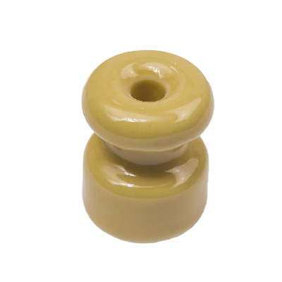 Изолятор для наружного монтажа R керамика цвет песочное золото (50 шт/уп)