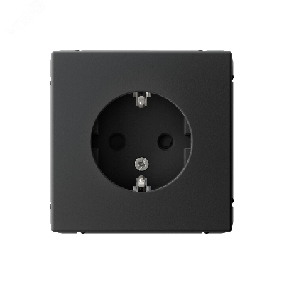 ARTGALLERY розетка с заземлением со шторками, 16А, механизм, карбон