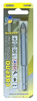 Сверло по керамике и стеклу квадро 12 мм