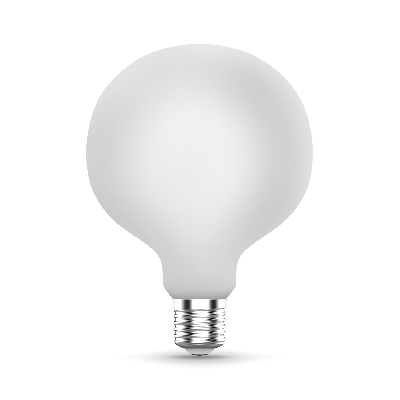 Лампа светодиодная филаментная LED 10 Вт 1070 лм 3000К AC185-265В E27 шар G125 теплая матовая колба диммируемая Black Filament Gauss