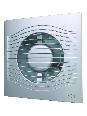 Вентилятор осевой вытяжной с обратным клапаном D100 декоративный