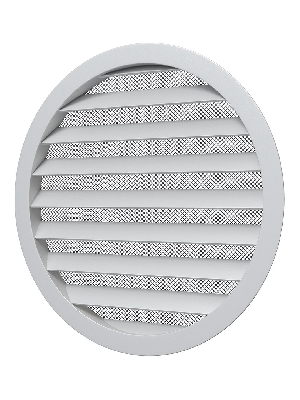 Решетка вентиляционная круглая D275 алюминиевая с фланцем D250