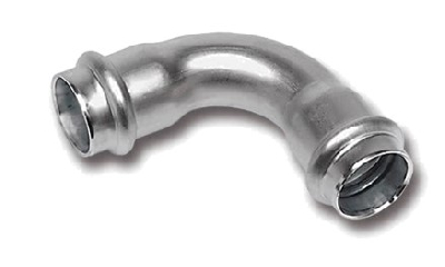 Отвод 90 градусов, 18, нержавеющая сталь, ВПр-ВПр, 9002A, пресс-фитинг
