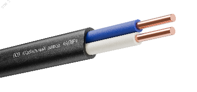 Кабель силовой ВВГ-Пнг(А)-LS 2х1.5 (N)-0.660 плоский однопроволочный