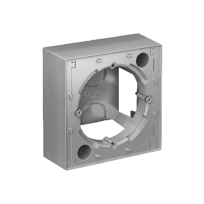 Коробка ATLASDESIGN для наружного монтажа алюминий