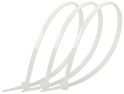 Стяжка кабельная нейлоновая (хомут) 4.8 х 400 мм белая (100 шт/уп) Simple NO-224-194
