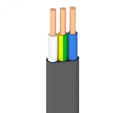 Кабель силовой ВВГнг(А)-LSLTx 3х4 плоский 0,66    ТРТС