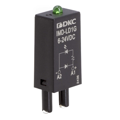 Модуль индикации и защиты, LED зеленый+диод A1+, 6-24V DC