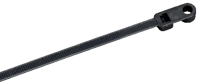 Хомут P6.6 с винтовым креплением черный 4.8х200мм 100шт/упак IEK