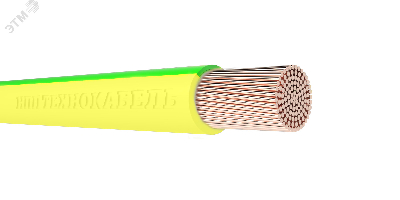 Провод силовой ПуГВнг(А)-LS 1х4 желто зеленый ТРТС