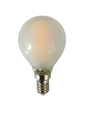 Лампа светодиодная декоративная LED 6w E14 4000K шар матовый филамент 230/50
