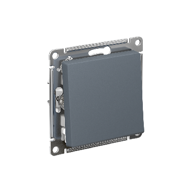 ATLASDESIGN 1-клавишный ВЫКЛЮЧАТЕЛЬ, сх.1, 10АХ, быстрозажимные клеммы, ГРИФЕЛЬ