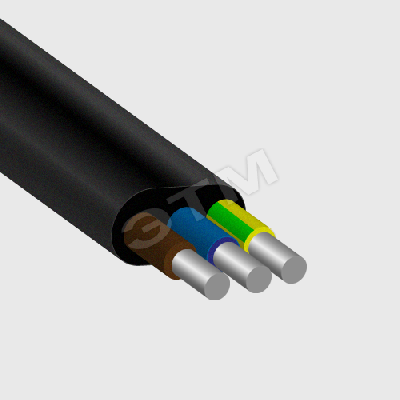 Кабель силовой АВВГ-П 3х4-ок-0.66 ТРТС однопроволочный