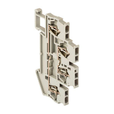 Клемма пружинная двухуровневая ST 1.5 мм2 4 вывода серая EKF