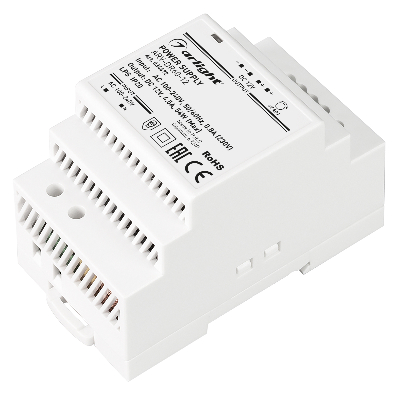 Блок питания ARV-DR60-12 (12V, 5A, 60W) ( IP20 DIN-рейка)